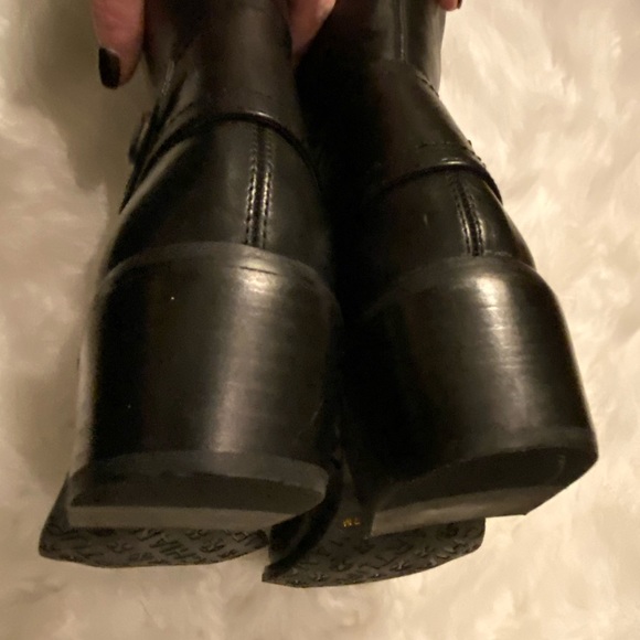 Arturo Chiang Black Bevin Tall Riding Boots 7 - Picture 7 of 8